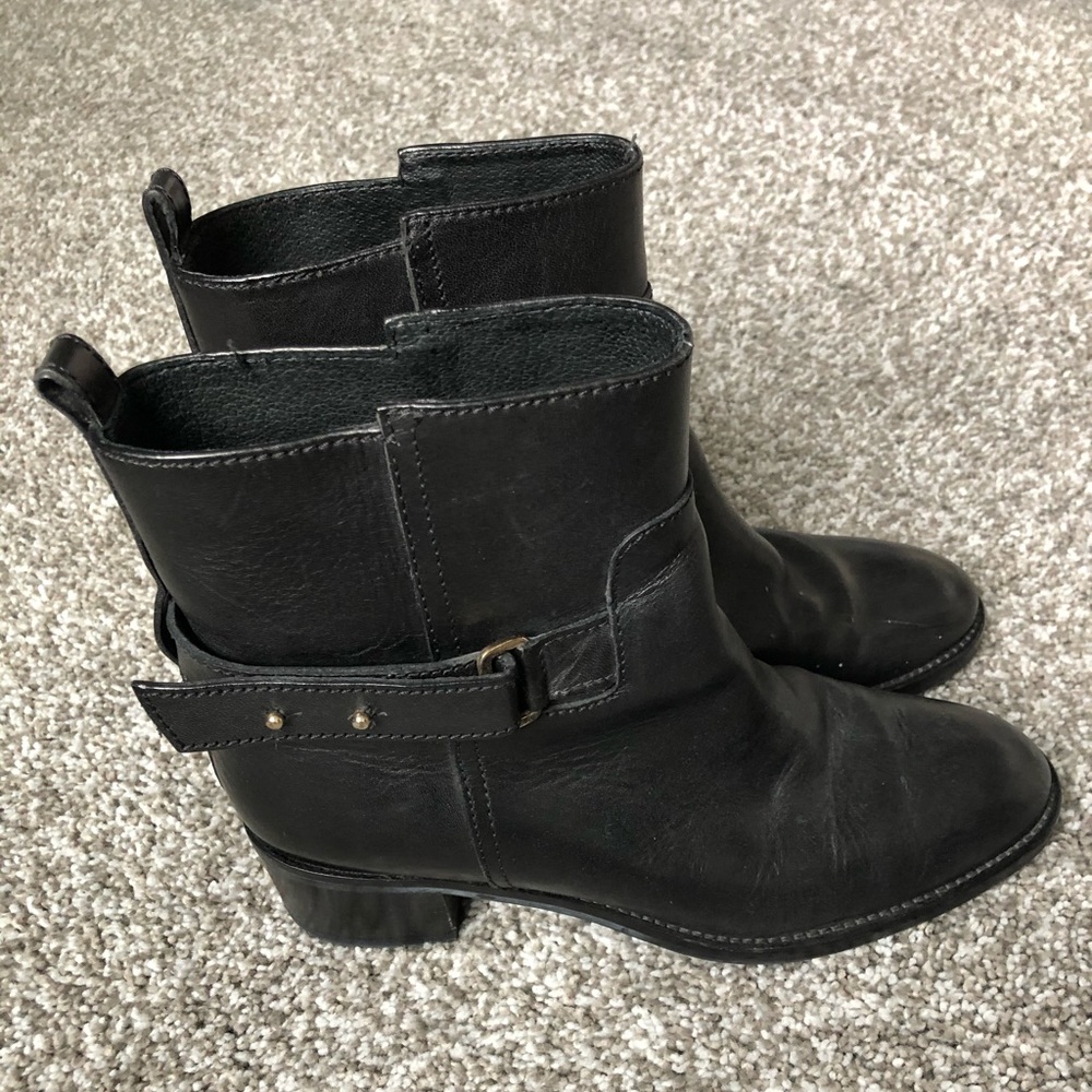 JCrew black booties
